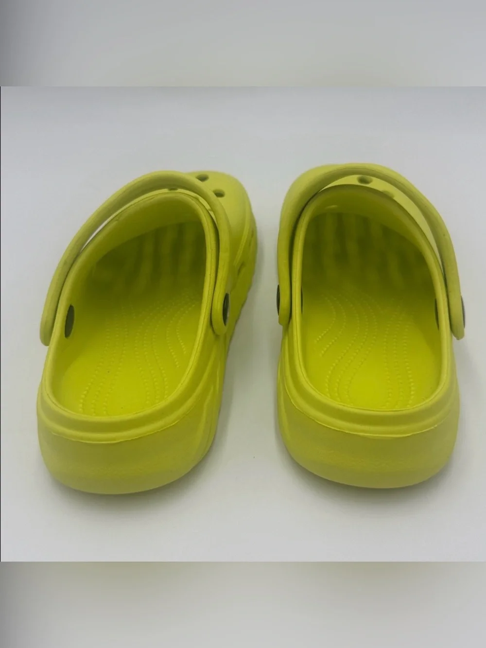 AMO Kids Bright Lime Green Slip-On Clog Sandals